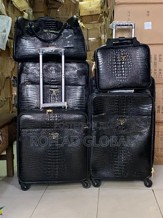 Prada 6-Piece Leather Luggage Set - 1