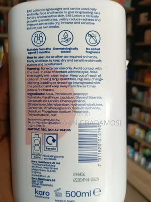 E45 Lotion - Dry & Sensitive Skin Care