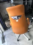 Executive Tan Leather Swivel Office Chair - 1