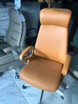 Executive Tan Leather Swivel Office Chair - 2
