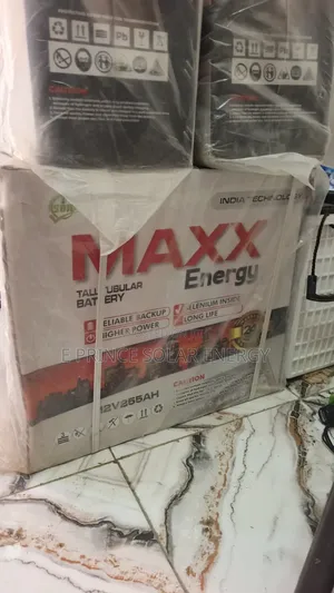 12V 255Ah Maxx Energy Tall Long Tubular Battery