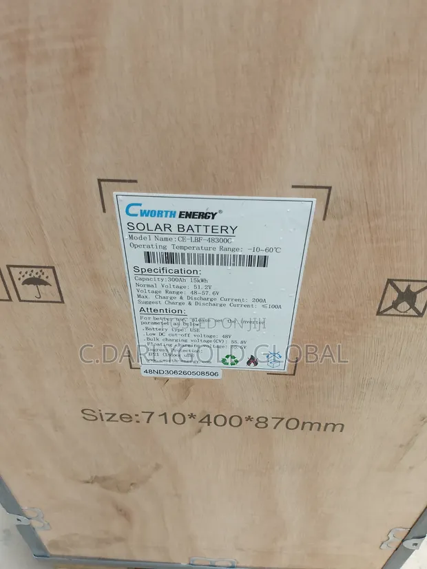 Cworth 15kWh 48V Lithium Ion Battery - 1