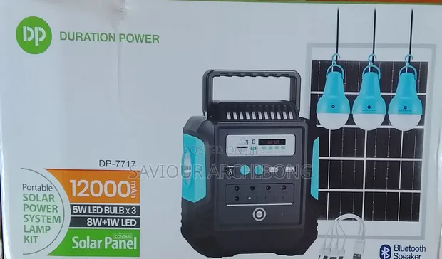 D.light Duration Power Portable Solar Lamp with Bluetooth Speaker - 1