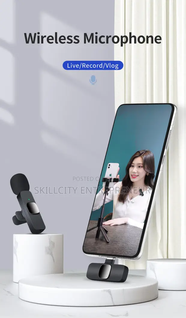 Wireless Lapel Microphone with Type-C Receiver - 1