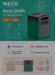 MECO 2kWh Solar Generator / 1200W Portable Power Station - 4