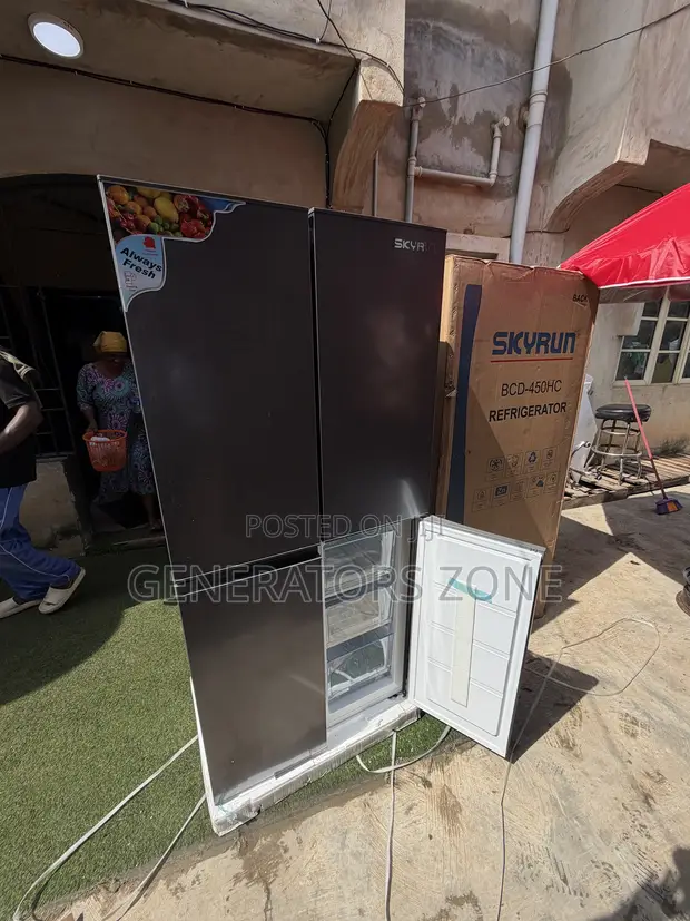 Skyrun 450L Girman Gaske Side-by-Side Refrigerator - 1