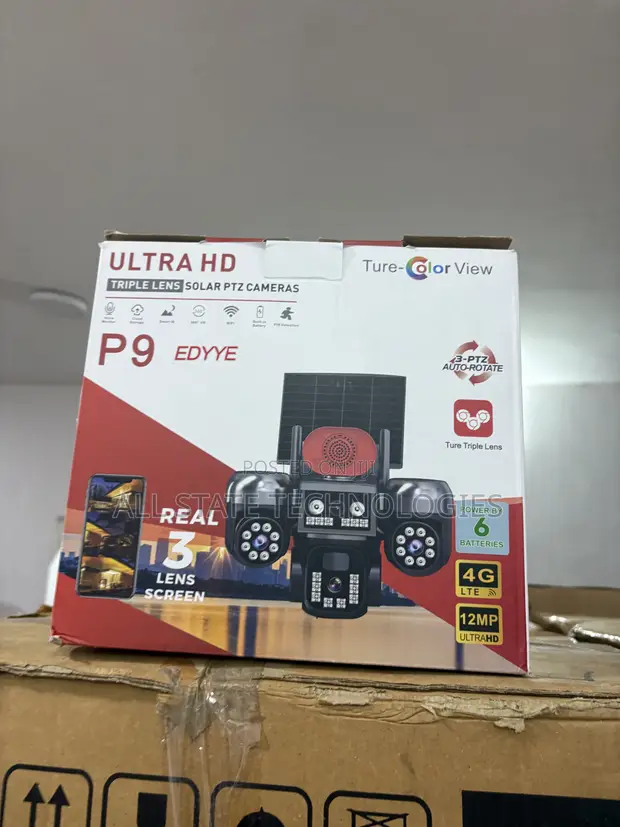 EDYYE P9 Solar Powered Outdoor PTZ Camera - 1