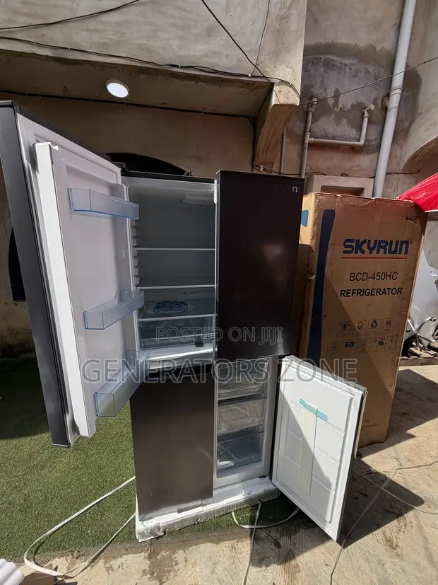 Skyrun 450L Premium Twin Door Side-by-Side Refrigerator - 1
