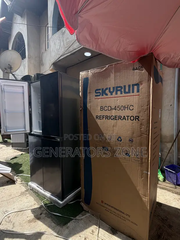 Skyrun 450L 4-Door Side-by-Side Fridge - 1