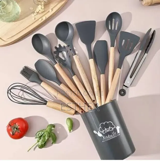 12pcs High Quality Silicone Cooking Utensils Set - 1