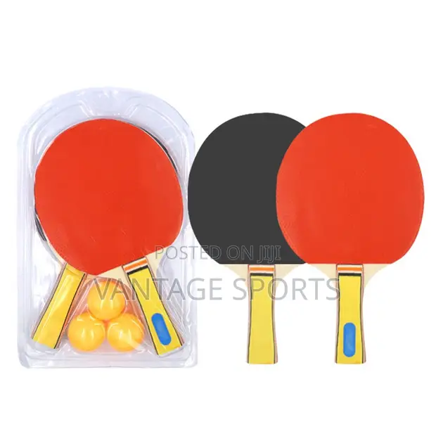 Portable Table Tennis Set - 2 Rackets, 3 Balls - 1