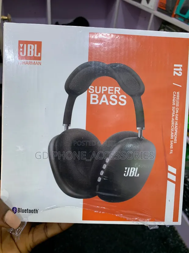 JBL I12 Wireless On-Ear Headphones - Super Bass (Bluetooth) - 1