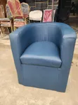 Single Seater Leather Sofa Chair - 1
