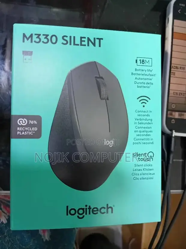 Logitech M330 Silent Plus Wireless Mouse - 1