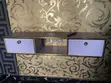 TV Shelf/Stand Mai Launin Fari da Zinariya - 3