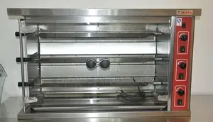 Commercial Gas Chicken Rotisserie Oven - Justa 3-Spit Stainless Steel