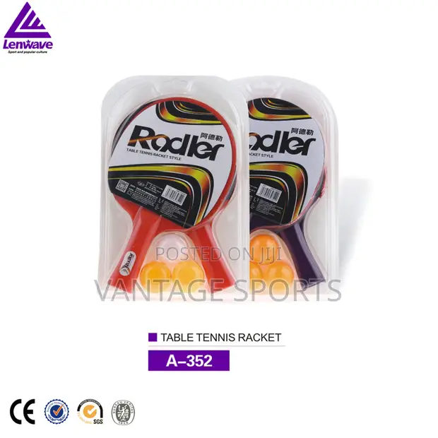 2 Table Tennis Rackets + 3 Balls | American Fitness - 1