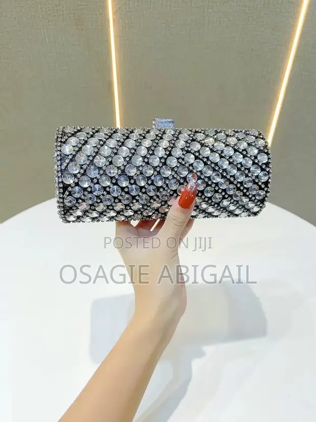 Stone Studded Clutch Purse - 1