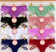 3 PCS Allure Gold Lace Thongs/G-strings - 5