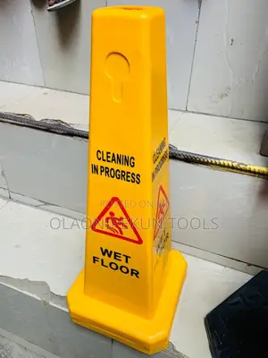 Pyramid Safety Cone - Cleaning in Progress / Wet Floor
