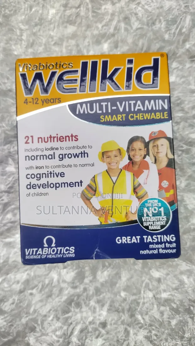 Vitabiotics Wellkid Chewable Multivitamin (UK Brand) - 1