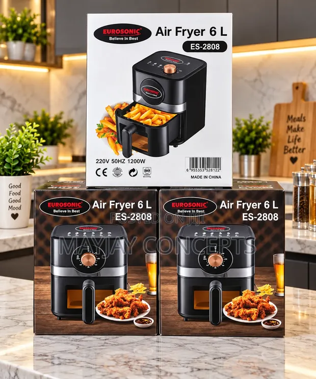Eurosonic 6L Air Fryer ES-2808 - Na Guda Daya Mai Sarrafa Hannu - 1