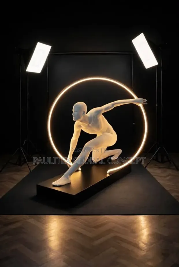 Modern Humanoid Art Sculpture Floor Lamp - 1