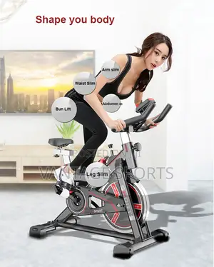 Adjustable Steel Exercise Bike - Indoor Spinning Bike