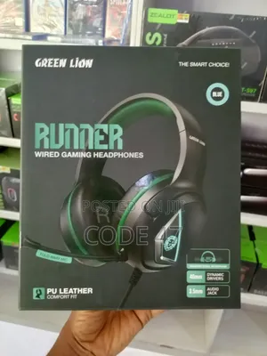 Green Lion Runner Over-Ear Headphones