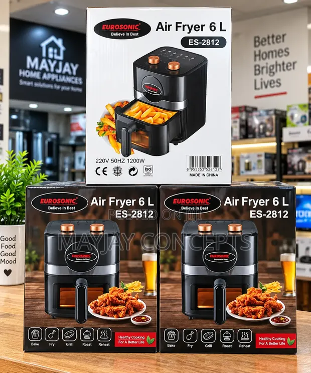 Eurosonic 6L Air Fryer with Bake, Grill, Roast - 1