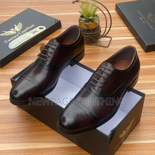 Men's Turkish Italian Leather Shoes - Medium Sole - 1