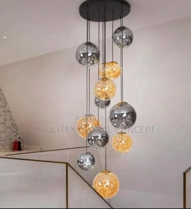 Modern Spiral Staircase Pendant Chandelier - 1