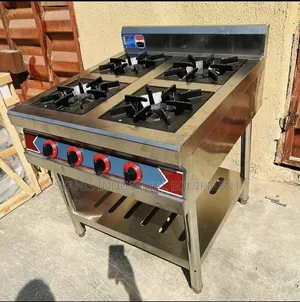 Stainless Steel 4 Burner Gas Cooker