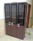 Boss Office Products Wooden Bookshelf with 3 Doors - 2