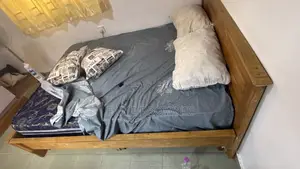 5x7 Bed Frame and Mattress