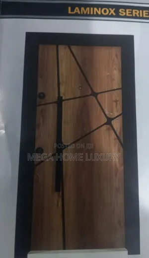 MEGA HOME LUXURY Security Door - Brown Composite