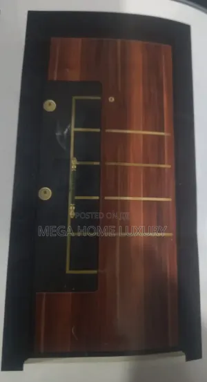 Elegance Modern Security Door - Brown Composite