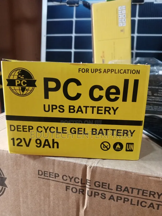 PC Cell 12V 9AH Deep Cycle Gel UPS Battery - 1