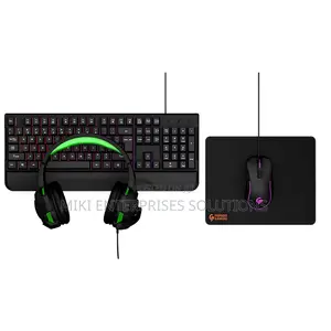 Porodo 4-in-1 Gaming Set: Keyboard, Mouse, Headset, Mousepad