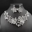 Stone Necklace and Earrings Set - 3