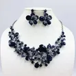 Stone Necklace and Earrings Set - 4