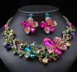 Stone Necklace and Earrings Set - 5