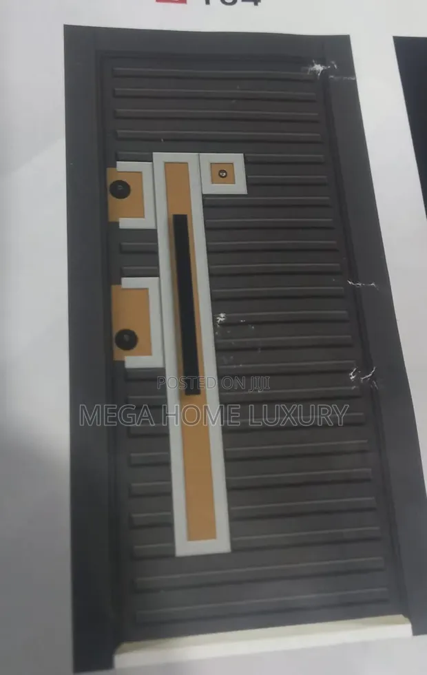 Luxury Black Gold Entrance Door - 1