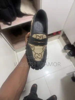 Gucci Novo GG Jacquard Chunky Loafer - Camel/Ebony/Black