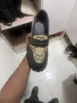 Gucci Novo GG Jacquard Chunky Loafer - Camel/Ebony/Black - 1