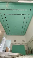 Green Gypsum Board Ceiling Installation - 5