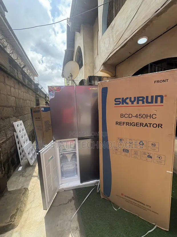 Skyrun BCD-450HC Modern Double Door Fridge - 1