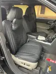 Black Smile Face Leather Seat Cover - 2