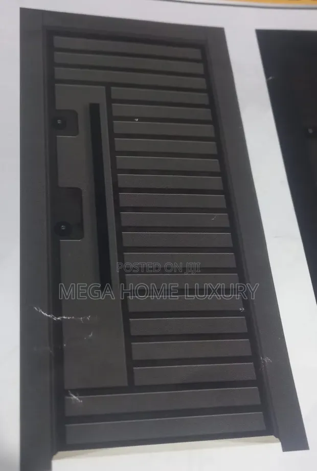 Modern Black Panel Entrance Door - 1