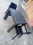 Maxi Rattan Filastik kujeru 4 da tebur - 1